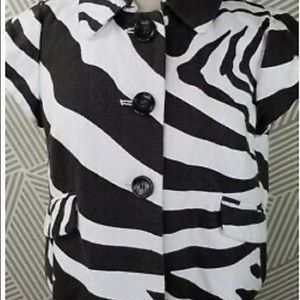 LOFT Zebra Print Jacket